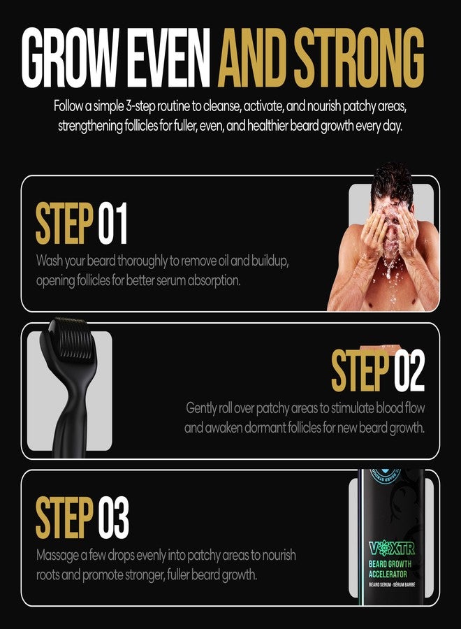 ذا بيرد سترجل سيروم فوكستر لنمو اللحية مع مصفوفة تسريع نمو بصيلات الشعر - سيروم اللحية، 1.69 أونصة سائلة أمريكية - Image 3